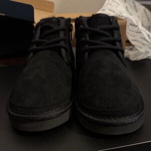 Kids Black Suede Shoes